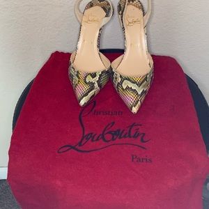 Snakeskin Christian Louboutin heels!
